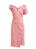 Matchesfashion.com Vivienne Westwood - Gabriella Asymmetric Floral Fil Coup Dress - Womens - Pink