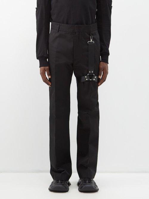 1017 Alyx 9sm - Bondage Harness Gabardine Trousers - Mens - Black