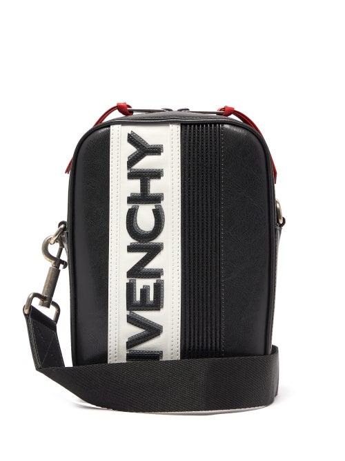 Matchesfashion.com Givenchy - Mc3 Logo Appliqu Leather Cross Body Bag - Mens - White Black