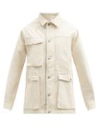 Mens Rtw E. Tautz - Cotton-gabardine Field Jacket - Mens - Cream
