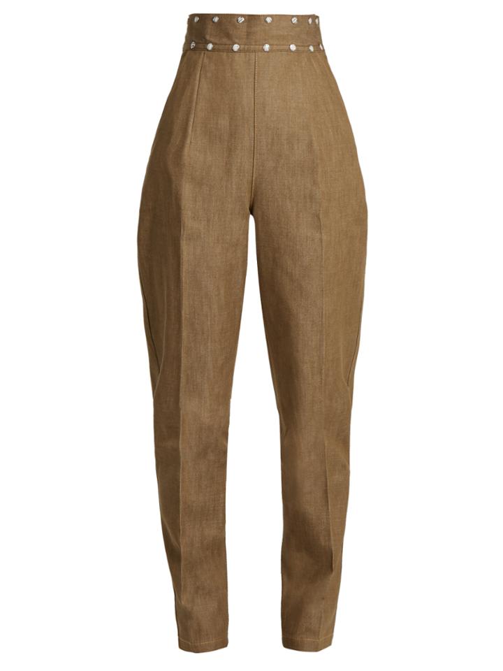 Toga Stud-embellished Tapered-leg Jeans