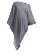 Matchesfashion.com Su Paris - Syama Tassel Trimmed Cotton Kaftan - Womens - Dark Blue