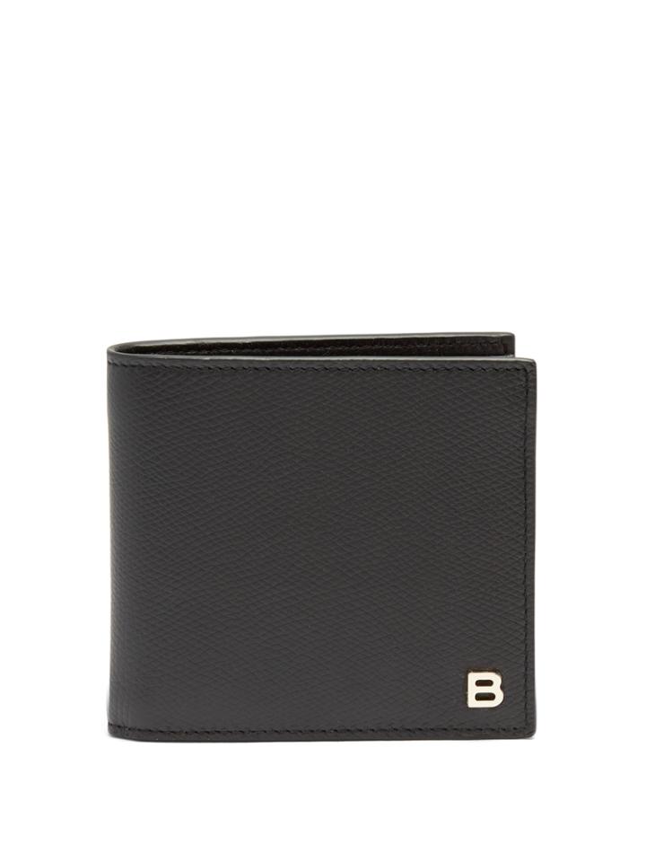 Balenciaga Logo-plaque Bi-fold Leather Wallet