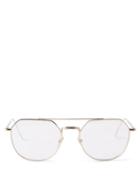Monc - X Oliver Spencer Beaulieu Square Metal Glasses - Mens - Gold