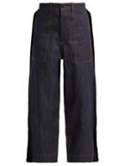 Matchesfashion.com Craig Green - Fin Wide Leg Cotton Jeans - Womens - Indigo