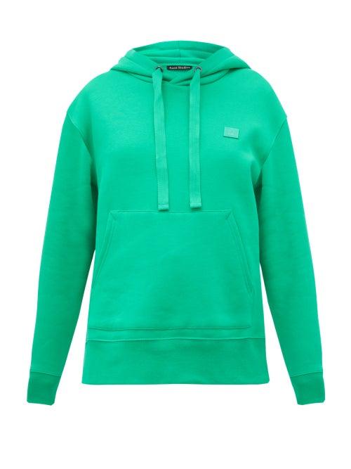 Matchesfashion.com Acne Studios - Ferris Cotton Fleece-back Hooded Sweatshirt - Womens - Green