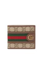 Matchesfashion.com Gucci - Ophidia Gg Supreme Canvas Bifold Wallet - Mens - Beige