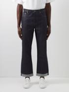 Raey - Open Selvedge-denim Organic-cotton Low-rise Jeans - Mens - Indigo