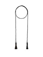 Matchesfashion.com Saint Laurent - Tasselled Cord Necklace - Womens - Black