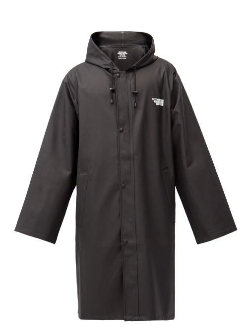 Matchesfashion.com Vetements - Limited Edition-print Pvc Raincoat - Mens - Black
