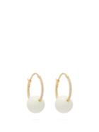 Matchesfashion.com Raphaele Canot - Agate & 18kt Gold Earrings - Womens - White