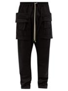 Matchesfashion.com Rick Owens Drkshdw - Creatch Cotton Jersey Cargo Trousers - Mens - Black