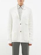 Brioni - Ribbed Sea Island Cotton Cardigan - Mens - White