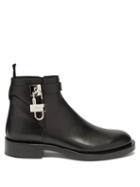 Matchesfashion.com Givenchy - Lock-embellished Leather Ankle Boots - Mens - Black