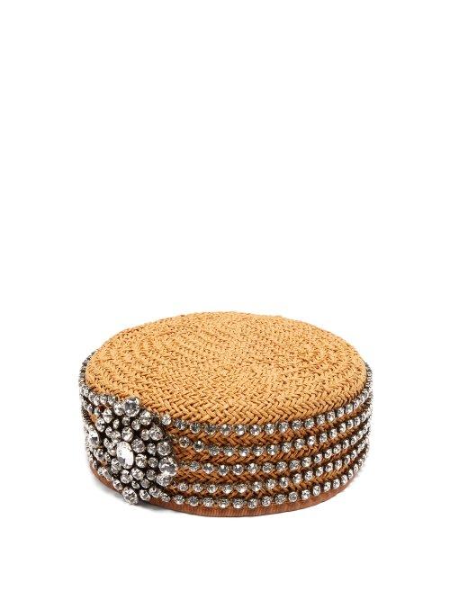 Matchesfashion.com Gucci - Papier Crystal Gahfiya Hat - Womens - Camel