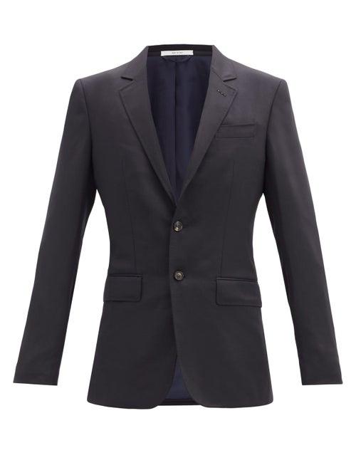 Matchesfashion.com Gabriela Hearst - Irving Single-breasted Wool Blazer - Mens - Navy