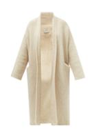 Lauren Manoogian - Waterfall-collar Alpaca-blend Longline Cardigan - Womens - Cream