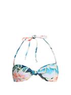 Mara Hoffman Arcadia Indigo-print Bandeau Bikini Top