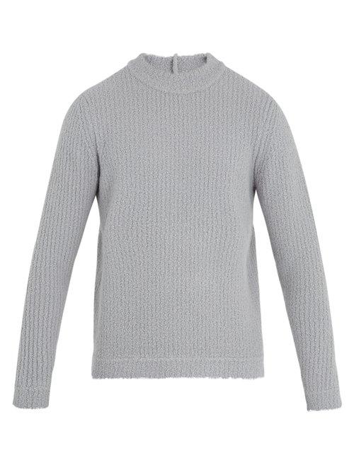 Matchesfashion.com Craig Green - Crew Neck Ribbed Wool Blend Knit Sweater - Mens - Grey