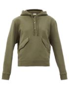 Matchesfashion.com Saint Laurent - Cotton-jersey Hooded Sweatshirt - Womens - Khaki
