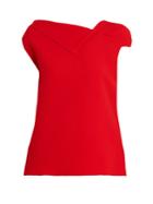 Roland Mouret Raywell Wool-crepe Top