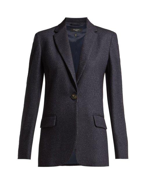 Matchesfashion.com Weekend Max Mara - Risorsa Blazer - Womens - Navy