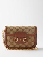 Gucci - Horsebit 1955 Mini Gg-canvas Cross-body Bag - Womens - Beige Multi