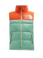 Gucci - X The North Face Colour-block Ripstop Down Gilet - Womens - Blue