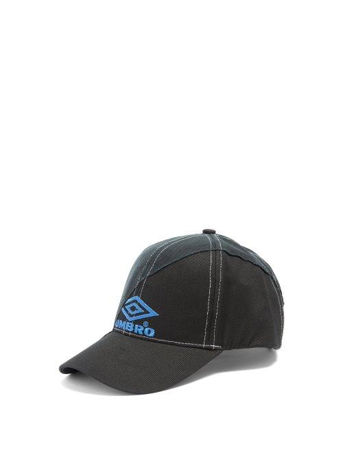 Matchesfashion.com Vetements - X Umbro Deconstructed Canvas Cap - Mens - Black