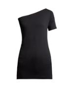 Matchesfashion.com Helmut Lang - One Shoulder Jersey Top - Womens - Black