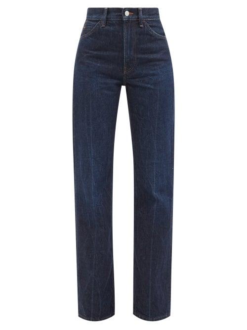 Acne Studios - 1977 High-rise Bootcut Jeans - Womens - Dark Denim