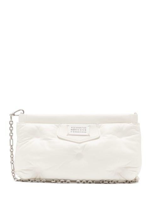 Matchesfashion.com Maison Margiela - Glam Slam Quilted Leather Clutch Bag - Womens - White