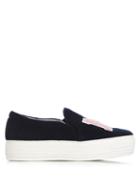 Joshua Sanders Ny Felt Slip-on Platform Trainers