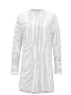 Matchesfashion.com Nili Lotan - Loria Striped Cotton-blend Tunic Top - Womens - White Black