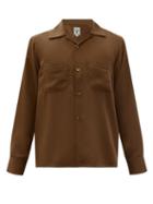 Matchesfashion.com South2 West8 - One Up Patch-pocket Twill Shirt - Mens - Brown