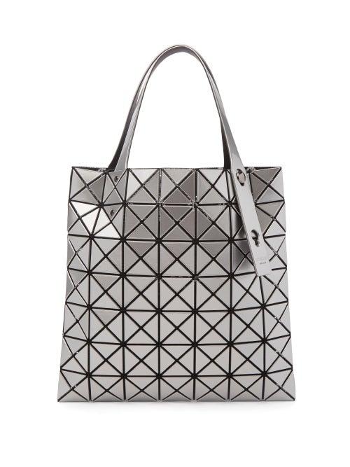 Ladies Bags Bao Bao Issey Miyake - Prism Metallic Pvc Tote Bag - Womens - Silver