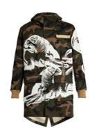 Valentino Panther And Camouflage-print Parka