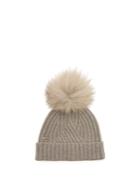 Woolrich John Rich & Bros. Detachable Fur-pompom Ribbed-knit Beanie Hat