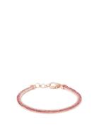 Shay - Triple Thread Diamond, Ruby & Rose-gold Bracelet - Womens - Rose Gold