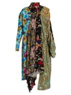 Balenciaga Projection Patchwork Midi Dress