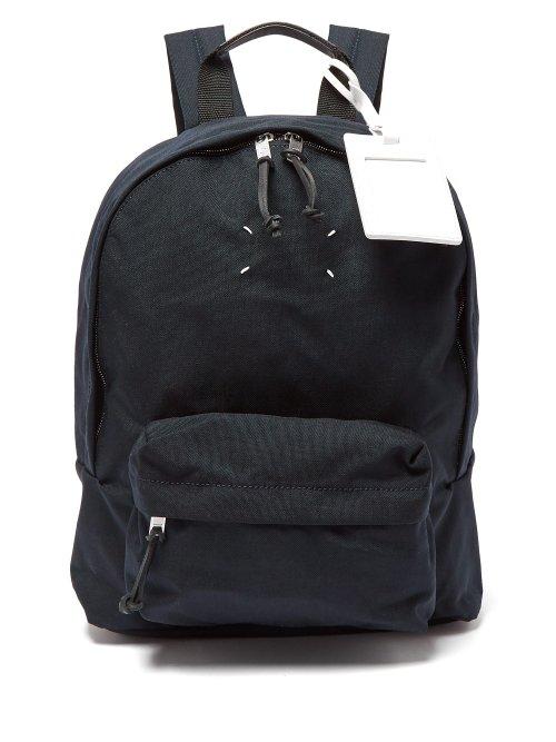 Matchesfashion.com Maison Margiela - Stereotype Canvas Backpack - Mens - Navy