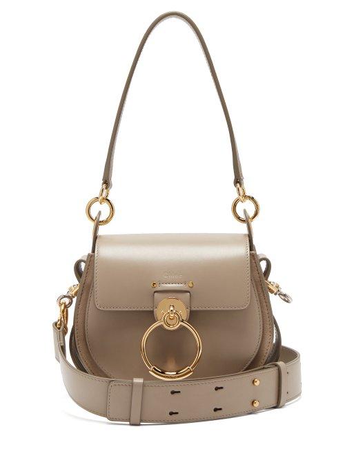 Matchesfashion.com Chlo - Tess Small Leather Cross Body Bag - Womens - Grey