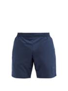Matchesfashion.com Iffley Road - Hampton Embossed-logo Shell Shorts - Mens - Navy