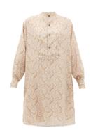 Matchesfashion.com Etro - Tiare Paisley-print Silk-satin Dress - Womens - White Multi