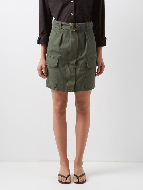 Weekend Max Mara - Fiero Skirt - Womens - Dark Green