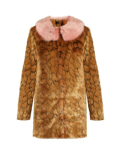 Shrimps Fifi Leopard-print Faux-fur Coat