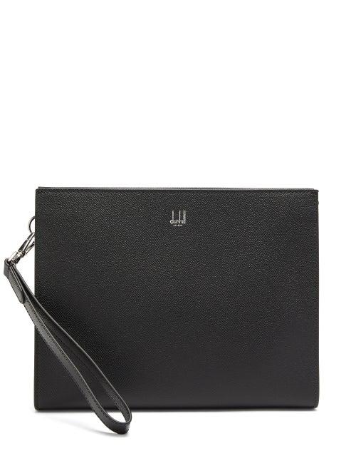 Matchesfashion.com Dunhill - Cadogan Grained-leather Pouch - Mens - Black