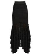 Dolce & Gabbana Asymmetric-hemline Polka-dot Print Skirt