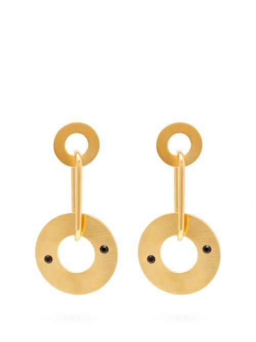 Matchesfashion.com Marni - Hoop Link Metal Earrings - Womens - Gold