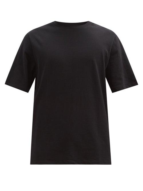 Matchesfashion.com Raey - Slubby Cotton-jersey T-shirt - Mens - Black